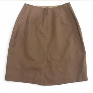 Vintage Hugo Buscati Tan Pencil‎ Skirt 100% pure will